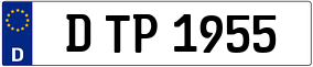 Trailer License Plate